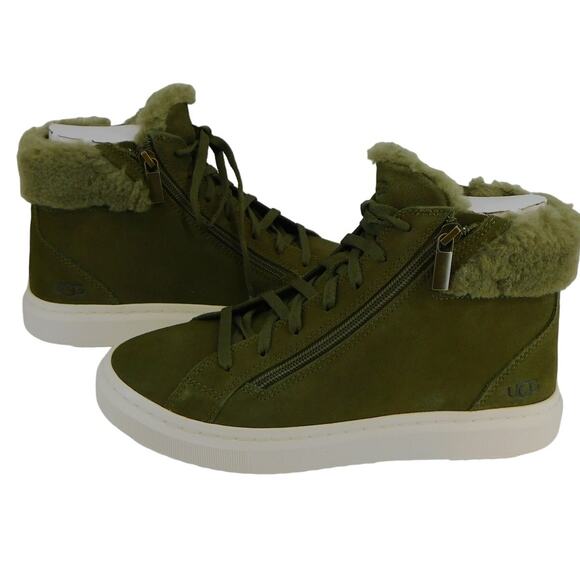 UGG Womens Alameda Mid Zip Burnt Olive Sneaker Size 7 Boot - Picture 1 of 10